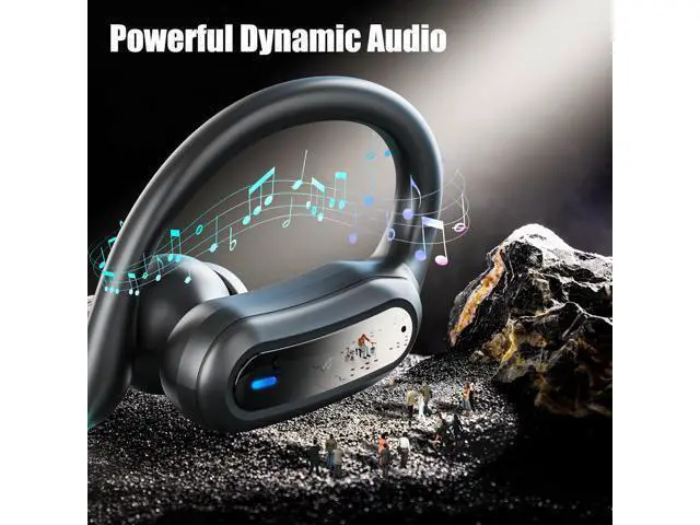 Alt view image 2 of 6 - Wireless Earbuds Bluetooth 5.4 Headphones True Wireless Stereo Earphones with Noise Cancelling Mic IPX7 Waterproof Comfort Fit and Fast Charging Ear Buds (Black)