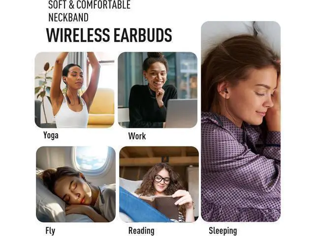 Alt view image 7 of 7 - Wireless Headphones Bluetooth 5.4 Sleep Soft and Lightweight in-Ear Earbuds for Sleeping 25+Hour Playtime Ideal for Side Sleepers Relaxing Meditating