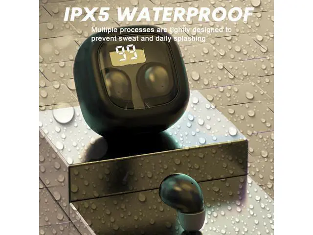 Alt view image 5 of 7 - Smallest Invisible Mini Earbuds Wireless Bluetooth Low Profile Micro Tiny Discreet Hidden Earbuds for Work Small Headphones Invisible Sleep Wireless Earphone IPX5 Waterproof for Small Ear Canals