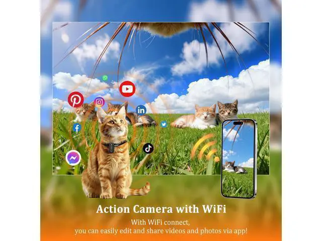 Alt view image 4 of 7 - 2026 Newly Enhanced Action Camera 4K,Body Cam WiFi POV Camera,Thumb Size Snap Cam with Waterproof Case,Wearable Sports Snapcam,Mini Body Camera for Walking Fishing Vlogging Cycling Horse Riding