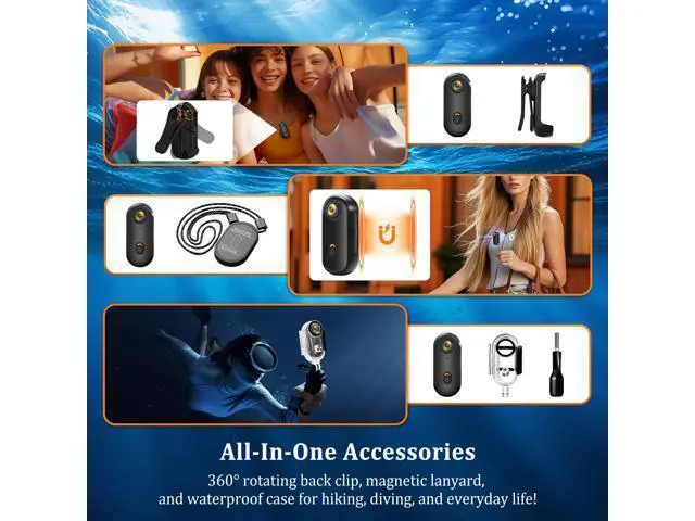 Alt view image 7 of 7 - 2026 Newly Enhanced Action Camera 4K,Body Cam WiFi POV Camera,Thumb Size Snap Cam with Waterproof Case,Wearable Sports Snapcam,Mini Body Camera for Walking Fishing Vlogging Cycling Horse Riding
