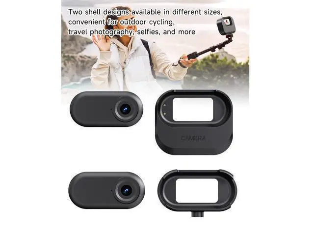 Alt view image 5 of 7 - Thumb action camera, high-definition outdoor cycling, magnetic charging children's camera, pet camera Black
