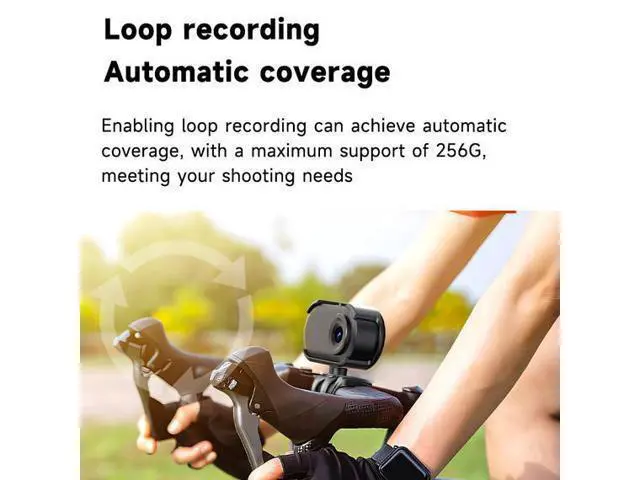 Alt view image 6 of 7 - Thumb action camera, high-definition outdoor cycling, magnetic charging children's camera, pet camera Black