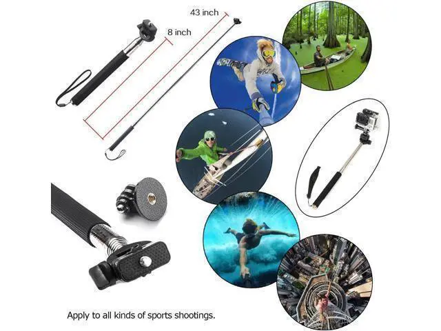 Alt view image 3 of 7 - BONAEVER Accessories Kit for Gopro Hero 12 11 10 9 Black Waterproof Housing Silicone Case with Glass Screen Protector Bundle for Go pro Gopro12 Gopro11 Gopro10 Hero12 Hero11 Hero10 Sport Camera