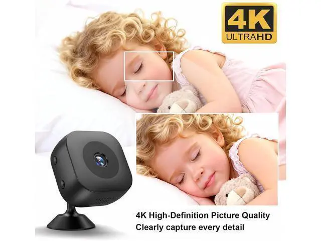 Alt view image 5 of 5 - Hidden Camera,Mini Small Camera,HD Security WiFi Wireless Cameras SD Card Storage & App Control,Wireless Surveillance with Magnetic Mount,Motion Detection for Indoor