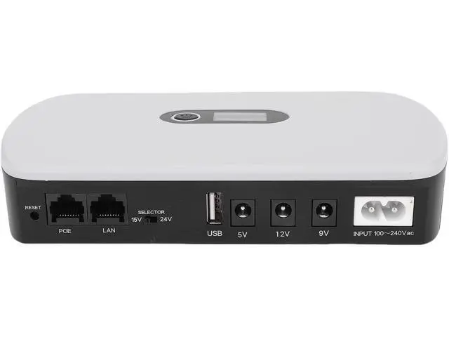 Alt view image 2 of 7 - 8800mAh UPS Power Supply Uninterruptible Power Supply Backup Power with 18W Output Multiple Protections for Routers Modems Security Cameras (US Plug)