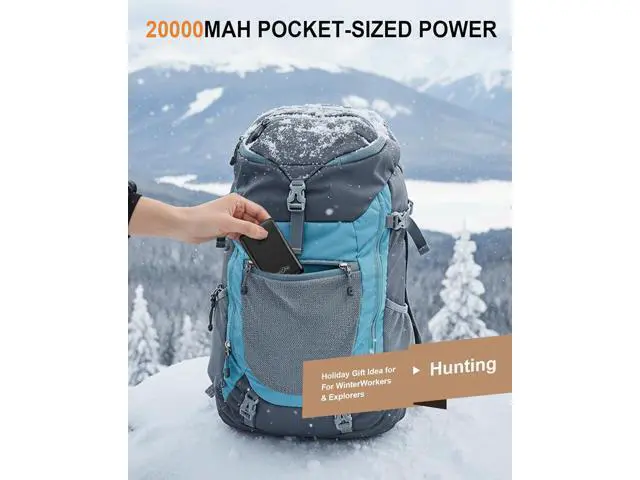 Alt view image 6 of 6 - ???? ???? ???????????????? Heated Vest Battery Pack Compatible with Soleilwear TIDEWE Portable Power Bank for Heated Vests Hoodies Phones Camping Chair with Digital Screen (NOT for DC 7.4V/12V)
