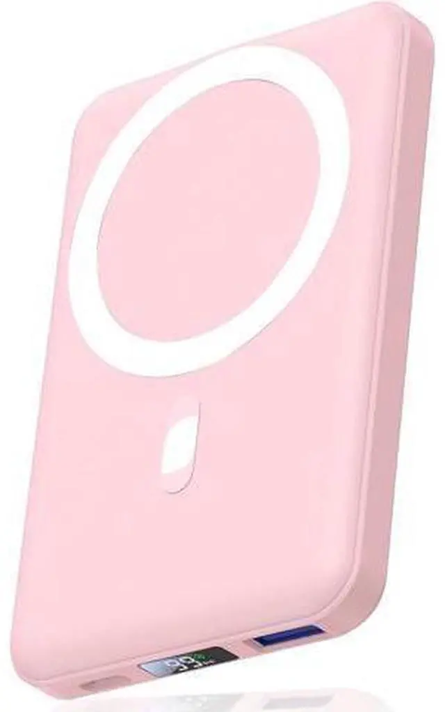 Main image of for Magsafe Portable Charger 10000mAh Magnetic Power Bank PD 22.5W Fast Charging Wireless Battery Pack with LED Display for iPhone 17/16/15/14/13/12 Series-Pink