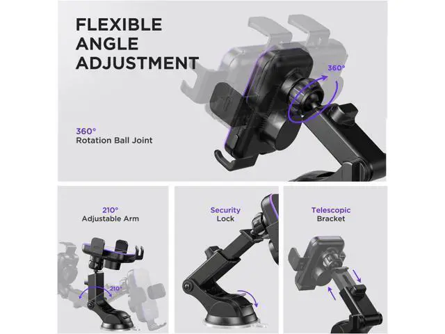 Alt view image 7 of 7 - Wireless Car Charger 7 Colored RGB Backlit 15W Auto Clamping Phone Holders for Your car fit for iPhone 16 15 14 Mini Pro Max Galaxy S25 Ultra S24 S23+ etc Fathers Day for Gifts