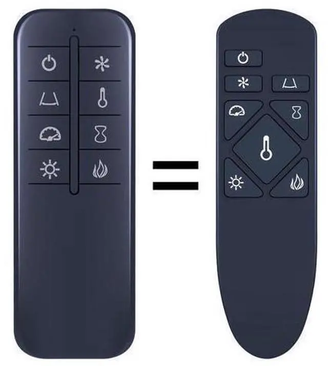 Main image of Replacement Remote Control for Twin Star ClassicFlame TRESANTI Electric Fireplace Heater 42IF442FGL 42IF442FGL-B000 42MM6659 42II042FGT 42MM6717
