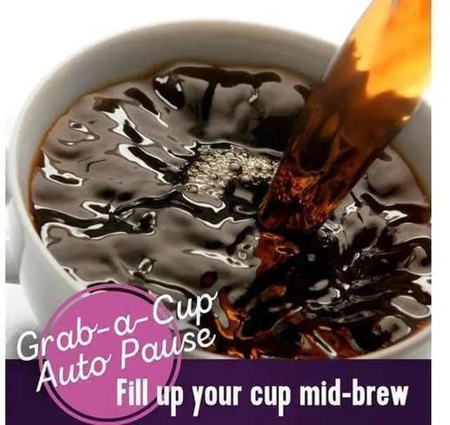 Alt view image 2 of 5 - Black Coffee Maker, 12 Cups, with Auto Pause and Glass Carafe, Perfect for Home and Office Use