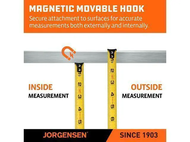 Alt view image 6 of 7 - Laser Tape Measure 2-in-1, 135Ft Laser Measuring Tool & 16Ft Measuring Tape with Movable Magnetic Hook, Laser Measure for Pythagorean, Area, Volume, Unit Ft/Ft+in/in/M NOT Digital