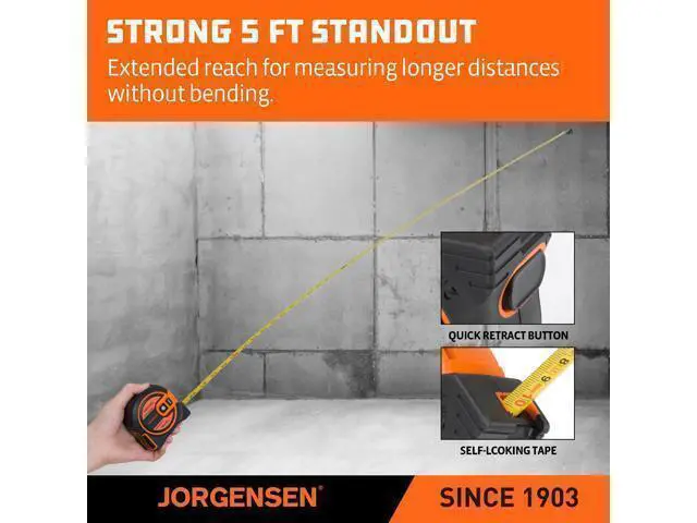 Alt view image 7 of 7 - Laser Tape Measure 2-in-1, 135Ft Laser Measuring Tool & 16Ft Measuring Tape with Movable Magnetic Hook, Laser Measure for Pythagorean, Area, Volume, Unit Ft/Ft+in/in/M NOT Digital