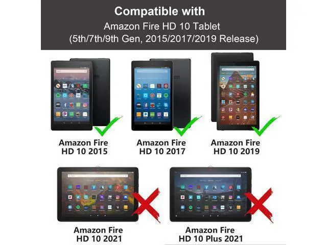 Alt view image 2 of 5 - DEHJYYIJUY Case for Fire HD 10 Tablet 10.1 inch (9th/7th Generation, 2019/2017 Release), Premium PU Leather Cover with Card Slot & Pencil Holder, Bible Verse Philippians 4-13