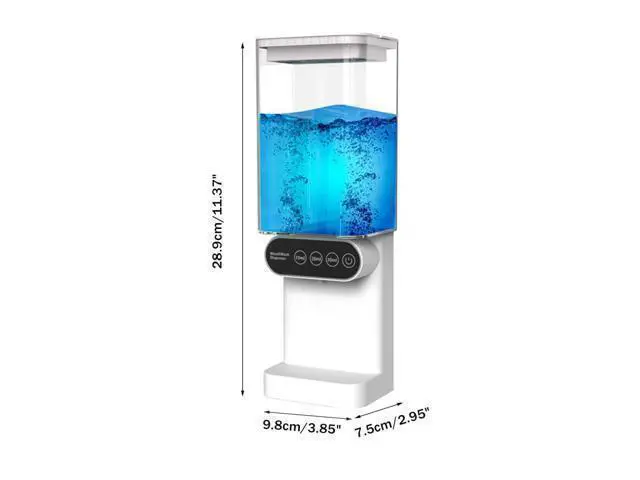 Alt view image 4 of 6 - Automatic Mouthwash Dispenser,3 Adjustable Dispensing Levels Mouth Wash Dispenser with 700ml Water Tank & 2 Magnetic Cups for Bathroom