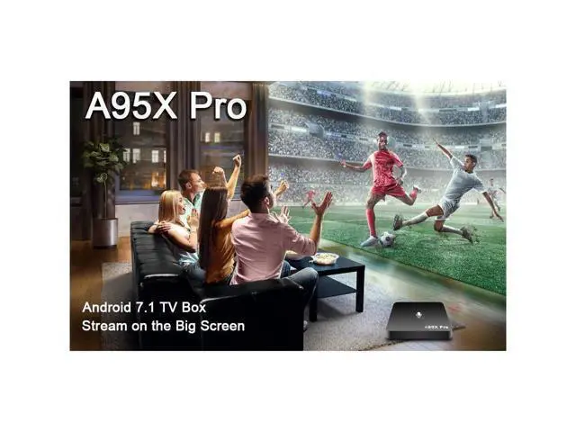 Alt view image 7 of 7 - A95X Pro Google Smart Android 7.1 TV Box Voice Control Remote 2GB RAM 16GB ROM with 4K Ultra HD Smart TV Box 2.4G WiFi Streaming Media Player