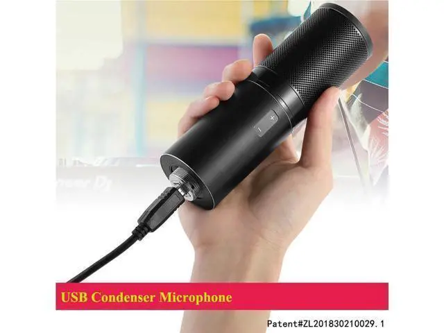 Alt view image 3 of 7 - BONAEVER Professional studio Broadca Standing & Recording Microphone Set PC Microphone Kit with Shock Mount for PC studio Recording Podca Standing Youtube Karaoke