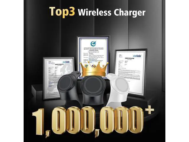 Alt view image 7 of 7 - Wireless Charger 3 in 1 Magnetic Wireless Charger Stand Fast Wireless Charging Dock for iPhone17/16/15/14/13/12 Series Watch Series .