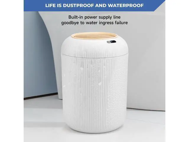 Alt view image 7 of 7 - Smart Sensor Wastebasket, Convenient and Hygienic Easy to Use, Technology Sensor Waterproof Wastebasket Plastic Trash can for Kitchen, Bathroom, Bedroom, Living Room, Office and Outdoor