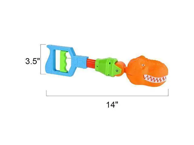 Alt view image 3 of 6 - ArtCreativity Dino Robot Hand Grabber, Set of 2, 14 Inch Robotic Arm Reacher Grab Claw, Cool Grabbing Stick for Kids, Fun Dinosaur Toys for Boys and Girls, Great Holiday and Birthday Gift Idea