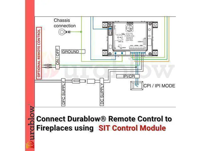 Alt view image 4 of 7 - TR1001 On/Off Gas Fireplace Remote Control Kit for Millivolt Valve, IPI Module, Replaces Wall Switch, Wireless Gas Fireplace Remote