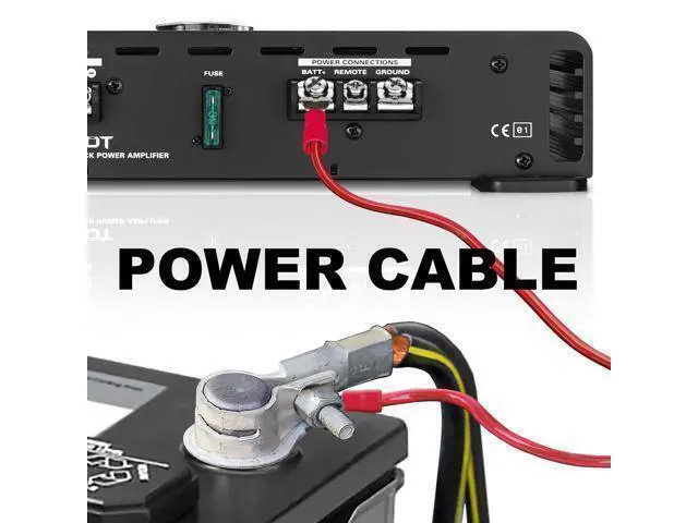 Alt view image 2 of 7 - KIT10 4 Gauge Amplifier Installation Wiring Kit - A Car Helps You Make Connections and Brings Power to Your Radio, Subwoofers Speakers