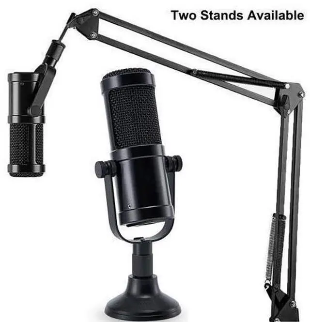 Main image of Werleo Desktop Condenser Mic Set Professional Studio Microphone for Recording Cardioid Condenser PC Mic Comes with Miniature Stand and Adjustable Mic Stand