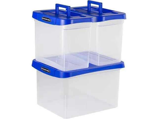 Alt view image 2 of 7 - BANKERS BOX Heavy Duty Portable Plastic File Box with Hanging Rails, Letter, 1 Pack (0086304)