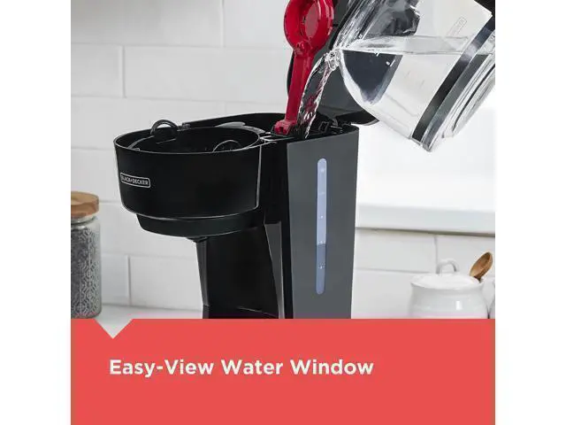 Alt view image 6 of 7 - 12-Cup Coffee Maker with Easy On/Off Switch, Easy Pour, Non-Drip Carafe with Removable Filter Basket, Vortex Technology, Black