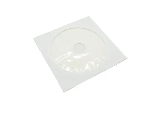 Alt view image 4 of 4 - 1,000 Pieces White Paper CD DVD Sleeves Envelope Holder with Clear Window and Flap, 80g Economy Weight.