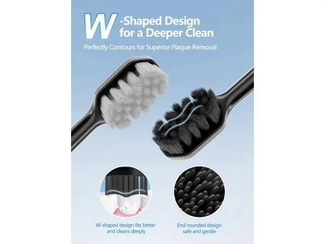 Alt view image 7 of 7 - Sonic Electric Toothbrush for Adults and Kids - Up to 180 Days Runtime, 42000 VPM Powered Toothbrush, 5 Modes & 3 Intensities for Sensitive Teeth & Braces, Includes 8 Brush Heads, Black