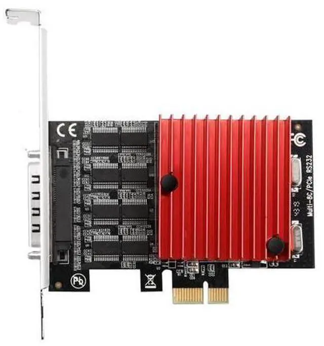 Main image of PCIe x1 to 8-Port RS232 Serial Card PCIe to 8-port COM Expansion Adapter for Desktop PC, WCH384