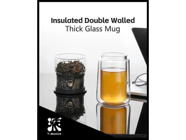 Alt view image 4 of 7 - Cool Glass Teapot with Infuser, Smart One Touch Tea Maker for Loose Tea Diffusers with Insulated Mug and Portable Tea Kits, Enchanted Teapot Alternatives for Tea Lover Gifts