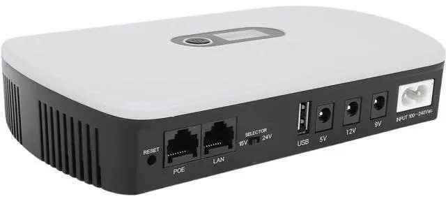 Main image of WALFRONT Portable Backup Battery Uninterruptible Power Supply Mini UPS Compact UPS Power Supply 8800mAh Multiple Outputs for Router Modem (US Plug)