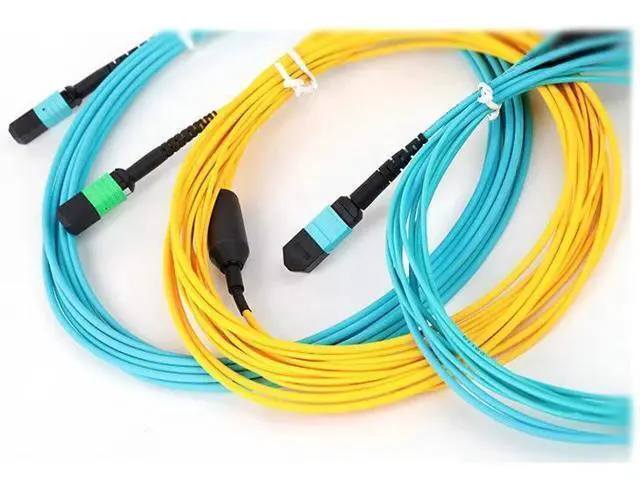 Alt view image 4 of 6 - professional manufacturer fiber optic mpo patch cord 12 core male to male mpo connector single mode fiber cable