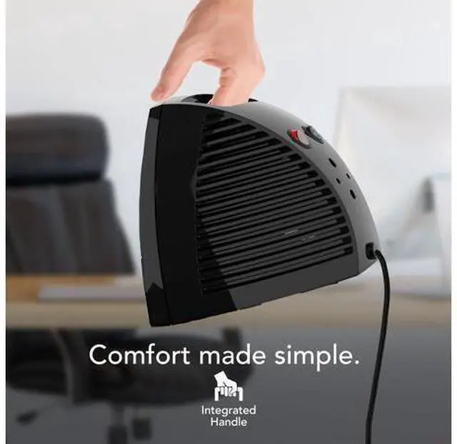 Alt view image 5 of 6 - VH202 (2025) Personal Space Heater, Advanced Safety Features, 2 Heat Settings, Direct Heating, Fan Only Setting, Cool-Touch Exterior, Signature Vortex Heat Circulation, Gentle Heating, Black