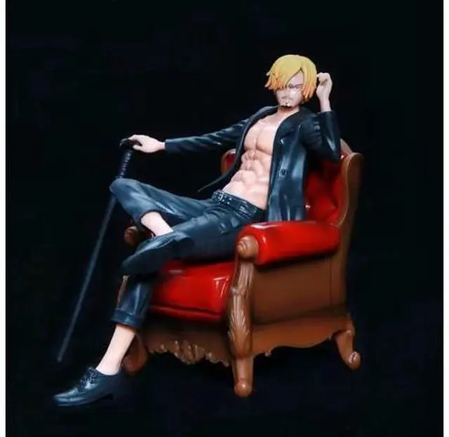 Main image of Anime One Piece Sanji Sofa PVC Action Figure Collectible Model Doll Toy 15cm