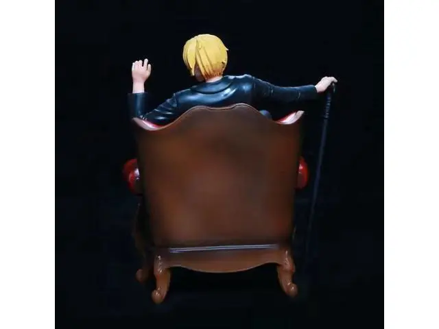 Alt view image 4 of 4 - Anime One Piece Sanji Sofa PVC Action Figure Collectible Model Doll Toy 15cm