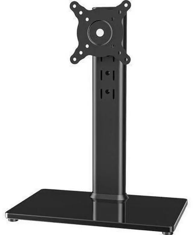 Main image of Single LCD Computer Monitor Free-Standing Desk Stand Mount Riser for 13 inch to 32 inch screen with Swivel, Height Adjustable, Rotation, Vesa Base Stand Holds One (1) Screen up to 77Lbs(HT05B-001))