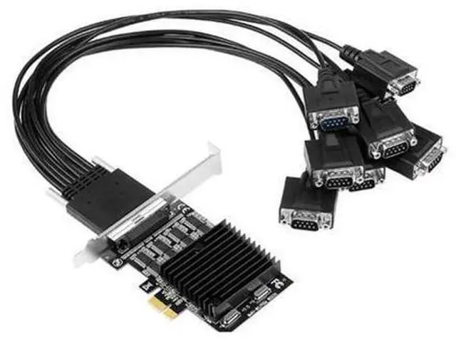 Main image of PCIE To 8-Port RS232 Expansion Card PCI-E 8-Port DB9 Serial Card 8-Chipset PCI-Express Control Card COM Card