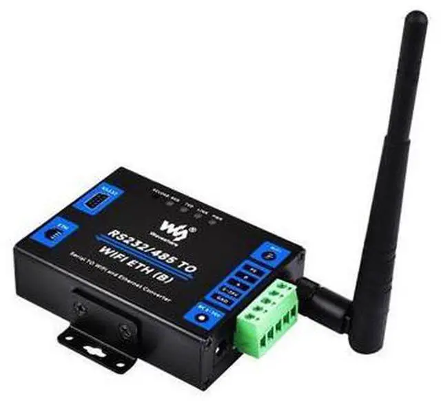 Main image of coolwell Industrial Grade RS232/485 to WiFi ETH Serial Server 6t Modbus Gateway MQTT Gateway Metal Case