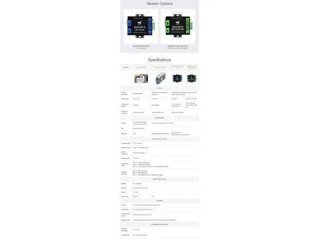 Alt view image 3 of 5 - coolwell Industrial Grade RS232/485 to WiFi ETH Serial Server 6t Modbus Gateway MQTT Gateway Metal Case