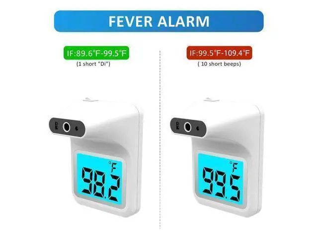 Alt view image 5 of 6 - BONAEVER Wall Thermometer with Stand Infrared Forehead Wall Mounted Thermometer with Tripod Bluetooth Non-Contact Instant Reading Digital Temperature Detector