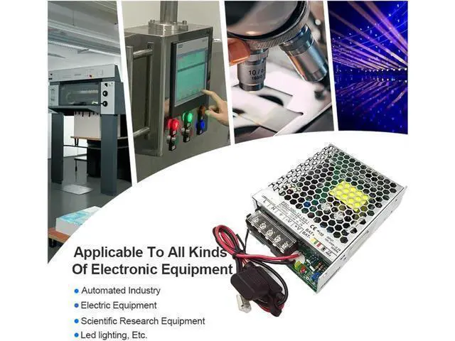 Alt view image 3 of 6 - 100W Uninterruptible Switching Power Supply Ultra Thin Power Supply No Switching Time DC 13.8V/27.6V with High Heat Dissipation(24V)