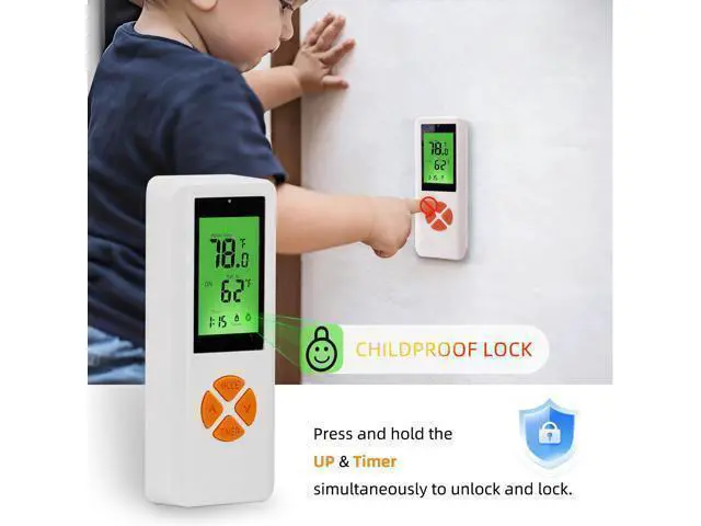 Alt view image 2 of 6 - Fireplace Thermostat Remote Control Kit, for Millivolt Gas Valve & Electronic Ignition Systems, 65ft Range, LCD Display, ON/AUTO/Off Modes, Timer & Child Lock Function