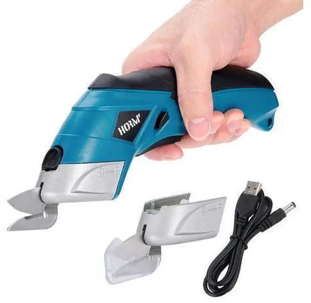 Main image of Cordless Electric Scissors,3.7V Fabric Cutter,Equipped with 2 Blades and 1 Charging line,Electric Cardboard Cutter for Fabrics,Cardboard,Carpets