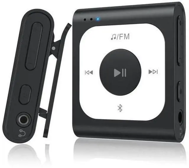 Main image of 64GB Clip MP3 Player with Bluetooth, A53PL Portable Music Player with FM Radio, Shuffle, No Phone Needed, for Sports(Black)