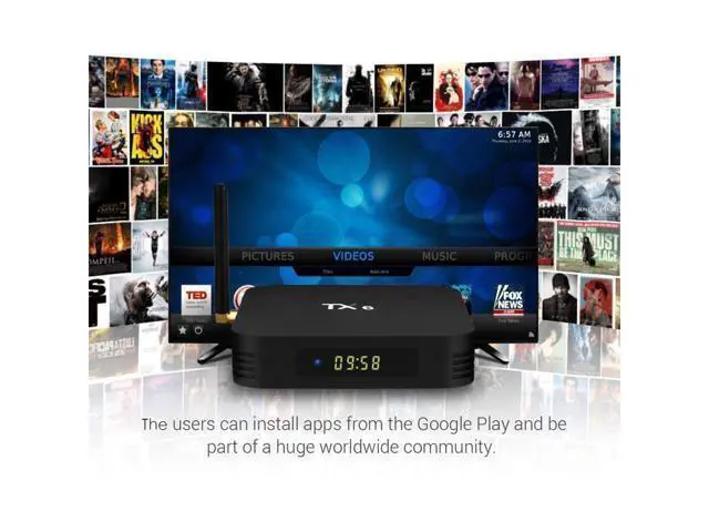 Alt view image 6 of 6 - BONAEVER Android 9.0 TV Box Android Box 4GB DDR3 64GB ROM BT5.0 Dual WiFi 2.4Ghz + 5Ghz Quad Core 1080p 4K HDR Smart TV Media Box