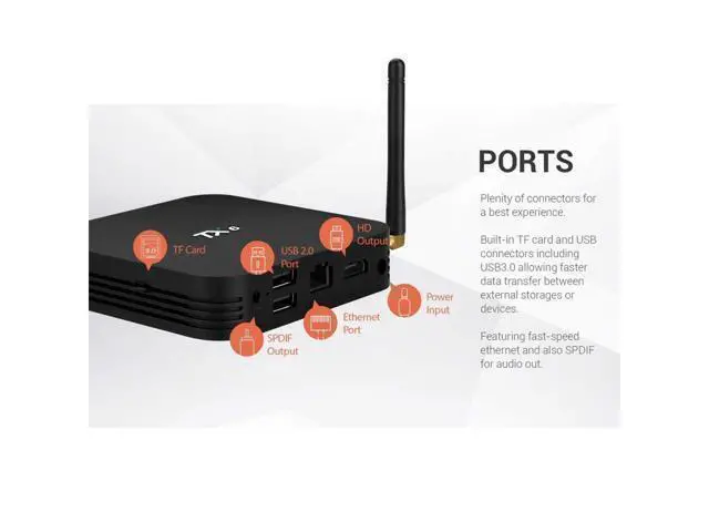 Alt view image 4 of 6 - BONAEVER Android 9.0 TV Box Android Box 4GB DDR3 64GB ROM BT5.0 Dual WiFi 2.4Ghz + 5Ghz Quad Core 1080p 4K HDR Smart TV Media Box