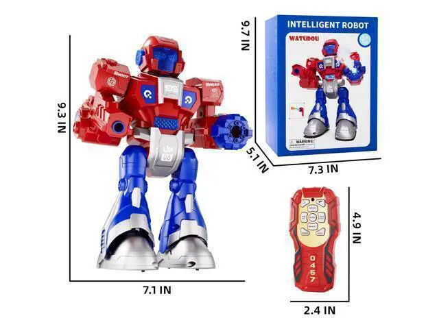 Alt view image 7 of 7 - Robot Toys for Kids, Remote Control Robot for Kids Boys Girls, RC Robots Toy with Walking Singing Dancing Spraying Shooting, Birthday Christmas Toys Gifts for Age 3 4 5 6 7 8 Year Old Boys Girls